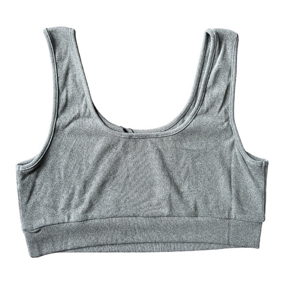 NWT 4th and Reckless Henry Jersey Ribbed Bralet in Grey, Size US XL - Picture 2 of 7